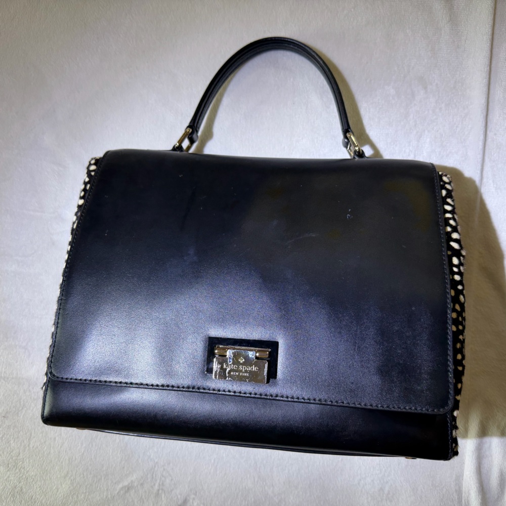 Kate Spade Black Leather handbag with strap